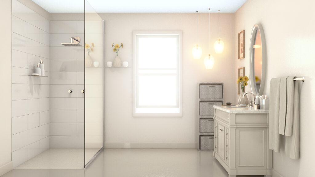 walk in shower